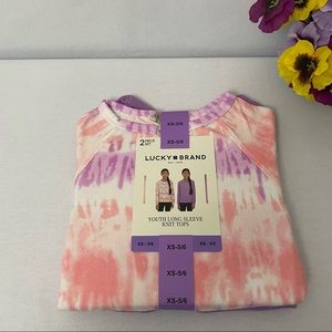 Lucky Brand Girls 2-Pack Long Sleeve Tee Knit Tops, NWT